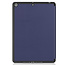 iPad 10.2 inch (2019) hoes - Tri-Fold Book Case met Apple Pencil houder - Donker Blauw