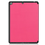 iPad 10.2 inch (2019) hoes - Tri-Fold Book Case met Apple Pencil houder - Magenta