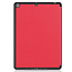 iPad 10.2 inch (2019) hoes - Tri-Fold Book Case met Apple Pencil houder - Rood