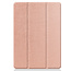 iPad 10.2 inch (2019) hoes - Tri-Fold Book Case met Apple Pencil houder - Rosé Goud