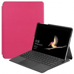 Microsoft Surface Go (1 & 2) Tri-Fold Book Case  Magenta