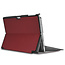 Microsoft Surface Pro 7 hoes - Tri-Fold Book Case - Donker Rood