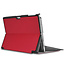 Microsoft Surface Pro 7 hoes - Tri-Fold Book Case - Rood