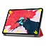 iPad Pro 11 (2020) hoes - Tri-Fold Book Case - Rood