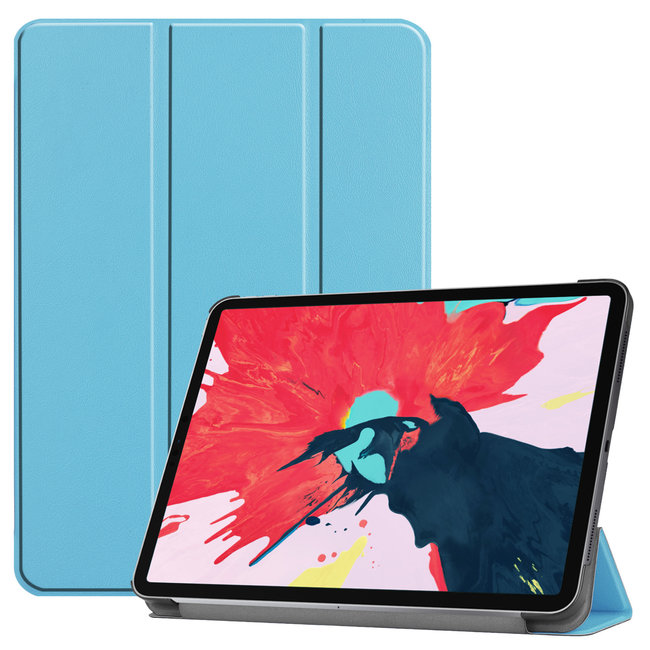 iPad Pro 11 (2020) hoes - Tri-Fold Book Case - Licht Blauw