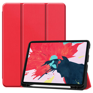 Cover2day iPad Pro 11 (2020) Hoes  - Tri-Fold Book Case Met Apple Pencil Houder - Rood