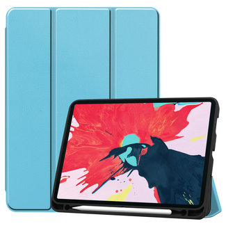 Cover2day iPad Pro 11 (2020) Hoes  - Tri-Fold Book Case Met Apple Pencil Houder - Licht Blauw