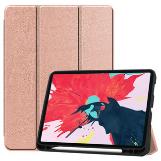 Cover2day iPad Pro 11 (2020) Hoes  - Tri-Fold Book Case Met Apple Pencil Houder - Rosé Goud