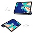 iPad Pro 12.9 (2020) hoes - Tri-Fold Book Case - Donker Blauw