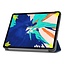 iPad Pro 12.9 (2020) hoes - Tri-Fold Book Case - Donker Blauw