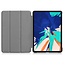 iPad Pro 12.9 (2020) hoes - Tri-Fold Book Case - Donker Blauw