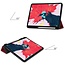 iPad Pro 12.9 (2020) hoes - Cowboy Cover Book Case - Donker Rood