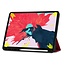 iPad Pro 12.9 (2020) hoes - Cowboy Cover Book Case - Donker Rood