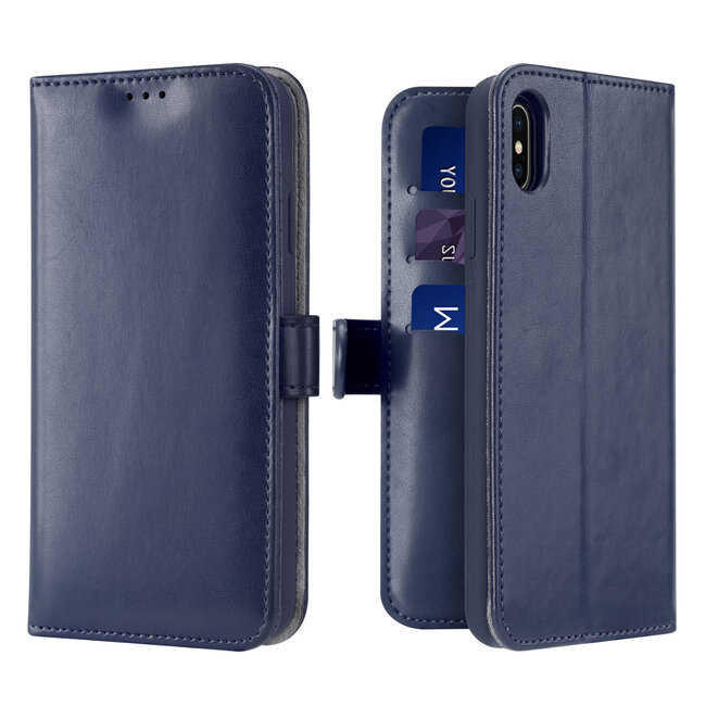iPhone Xs Max case - Dux Ducis Kado Wallet Case - Blue