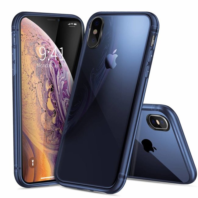 Light TPU Case - iPhone XS MAX - Transparant / Blauw