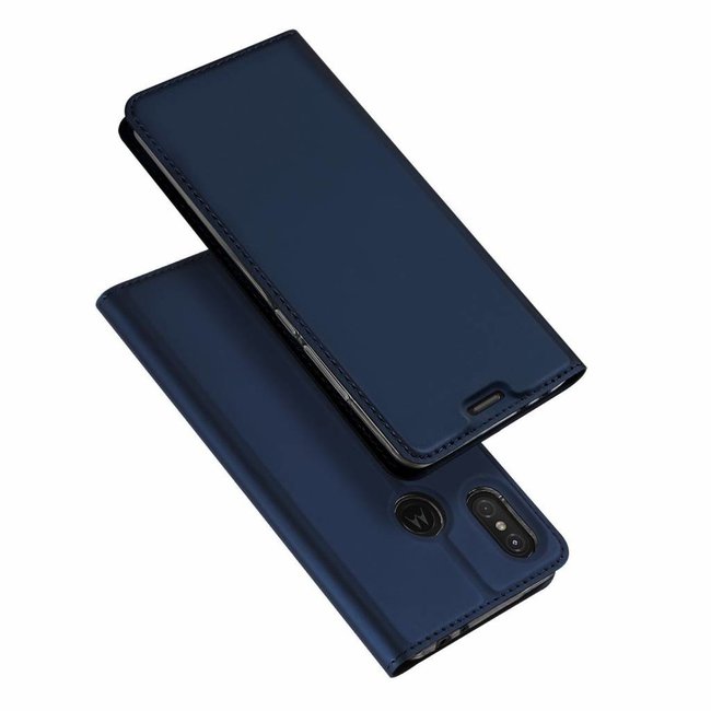 Motorola Moto One Power hoesje - Dux Ducis Skin Pro Book Case - Blauw