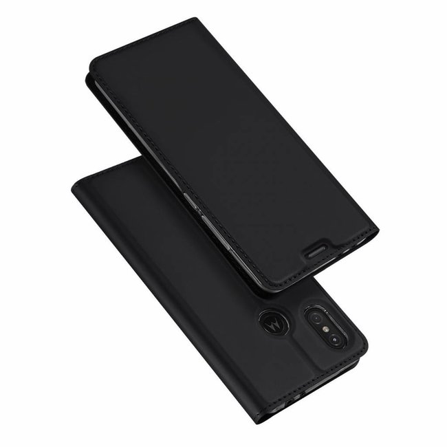 Motorola Moto One Power case - Dux Ducis Skin Pro Book Case - Black