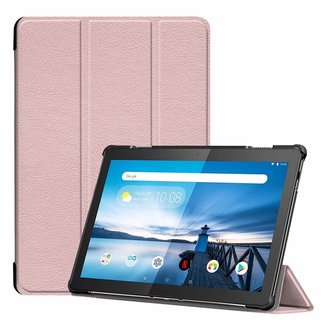 Cover2day Lenovo Tab M10 Plus case  - Tri-Fold Book Case (TB-X606) - Rosé Gold