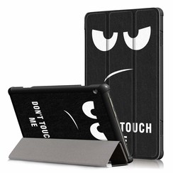 Lenovo Tab M10 Plus case  - Tri-Fold Book Case (TB-X606) - Don't Touch Me