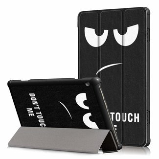 Cover2day Lenovo Tab M10 Plus case  - Tri-Fold Book Case (TB-X606) - Don't Touch Me