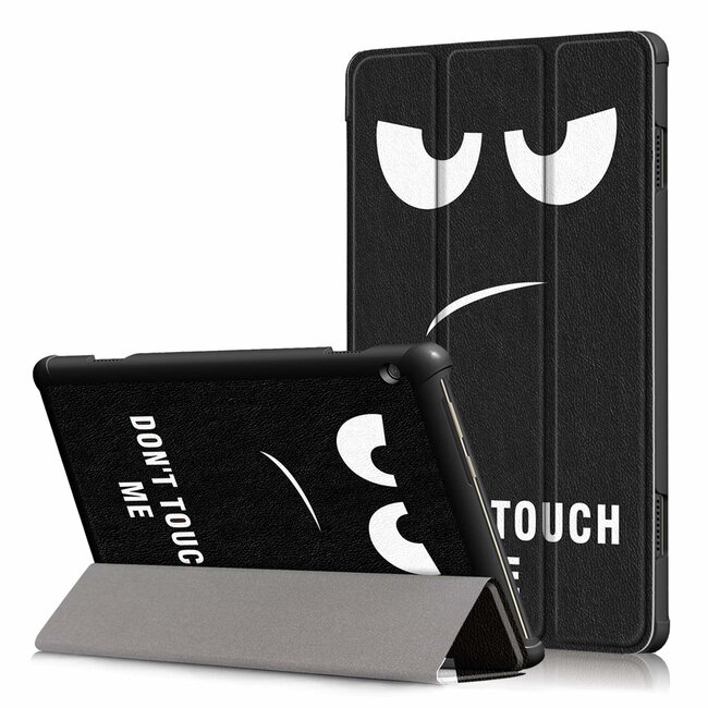 Lenovo Tab M10 Plus hoes  - Tri-Fold Book Case (TB-X606) - Don't Touch Me