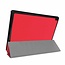 Lenovo Tab E10 hoes (TB-X104f) - Tri-Fold Book Case - Red