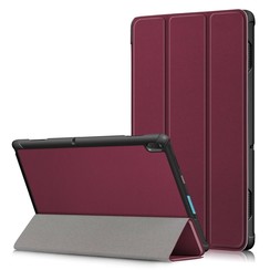 Lenovo Tab E10 hoes (TB-X104f)  - Tri-Fold Book Case - Dark Red