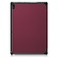 Lenovo Tab E10 hoes (TB-X104f)  - Tri-Fold Book Case - Dark Red