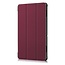 Lenovo Tab E10 hoes (TB-X104f)  - Tri-Fold Book Case - Dark Red