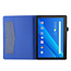 Lenovo Tab E10 hoes - Book Case met Soft TPU houder - Blauw