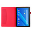 Lenovo Tab E10 hoes - Book Case met Soft TPU houder - Rood