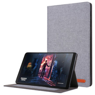 Cover2day Samsung Galaxy Tab A 10.1 (2019) hoes - Book Case met Soft TPU houder - Grijs