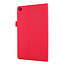 Huawei M5 Lite 8.0 hoes - Book Case met Soft TPU houder - Rood