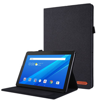 Cover2day Lenovo Tab P10 hoes - Book Case met Soft TPU houder - Zwart