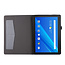 Lenovo Tab P10 hoes - Book Case met Soft TPU houder - Grijs