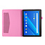 Lenovo Tab P10 hoes - Book Case met Soft TPU houder - Magenta