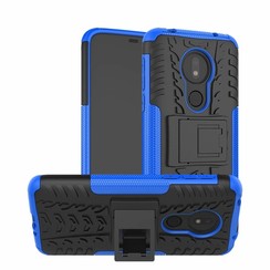 Motorola Moto G7 Power hoes - Schokbestendige Back Cover - Blauw