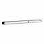 Stylus pen soft touch met clip Zilver