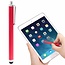 Stylus pen soft touch met clip Rood