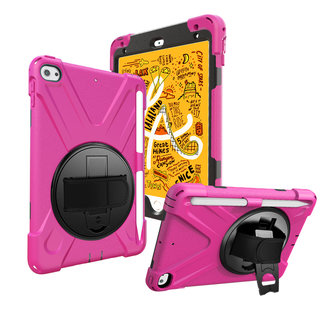 Cover2day iPad Mini 7.9 inch (2019) Cover - Hand Strap Armor Case - Magenta