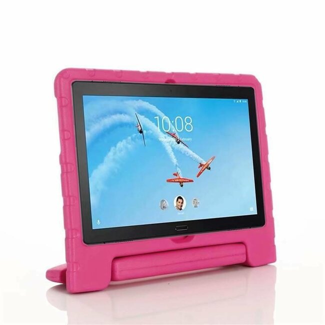 Lenovo Tab M10 hoes - Schokbestendige case met handvat - Magenta