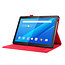 Lenovo Tab M10 hoes - Book Case met Soft TPU houder - Rood