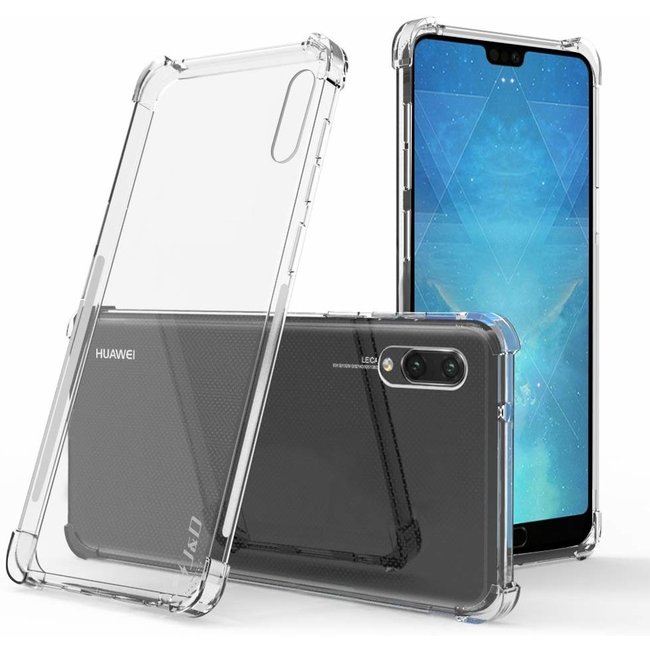 Huawei P20 hoes - Anti-Shock TPU Back Cover - Transparant