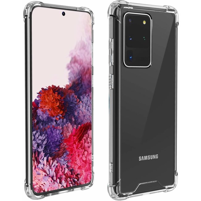 Samsung Galaxy S20 Ultra hoes - Anti-Shock TPU Back Cover - Transparant