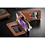 CaseMe - Samsung Galaxy S20 hoesje - Wallet Book Case met Ritssluiting - Bruin