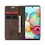 CaseMe - Samsung Galaxy A71 hoesje - Wallet Book Case - Magneetsluiting - Donker Bruin