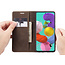 CaseMe - Samsung Galaxy A51 hoesje - Wallet Book Case - Magneetsluiting - Donker Bruin