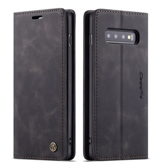 CaseMe CaseMe - Samsung Galaxy S10 Plus hoesje - Wallet Book Case - Magneetsluiting - Zwart