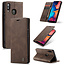 CaseMe - Samsung Galaxy A30 hoesje - Wallet Book Case - Magneetsluiting - Donker Bruin