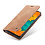 CaseMe - Samsung Galaxy A40 hoesje - Wallet Book Case - Magneetsluiting - Licht Bruin